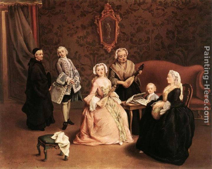 The Little Concert painting - Pietro Longhi The Little Concert art painting